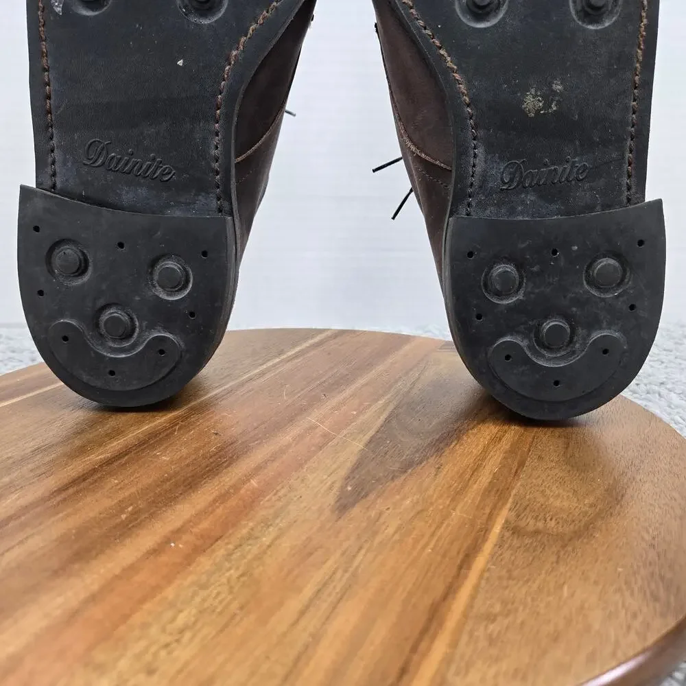 Allen Edmonds Mens 10.5 3E Wide Surrey Brown Nubuck Weatherproof Derby Oxford